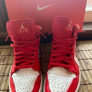 Jordan Women's Sneakers Red and White